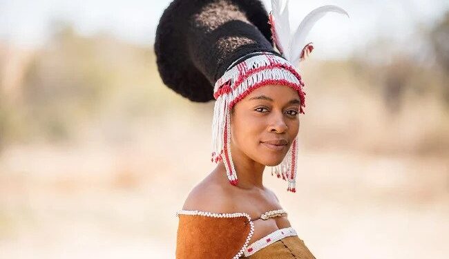 Nomzamo Mbatha as Nandi in Shaka Ilembe.