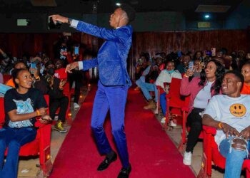 Click Click Bang star Basil Mungai at the premiere of the film at Nairobi Cinema