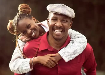 Blessing Lung'aho and Hannah Wanjiku in An Instant Dad Kenyan film
