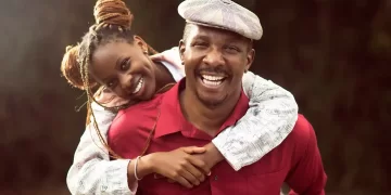 Blessing Lung'aho and Hannah Wanjiku in An Instant Dad Kenyan film
