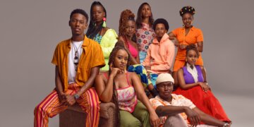 Poster for the Kenyan young adult drama MTV Shuga: Mashariki, featuring the main cast.