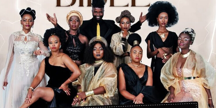 Poster for the Kenyan play Bad Girls of the Bible featuring the main cast