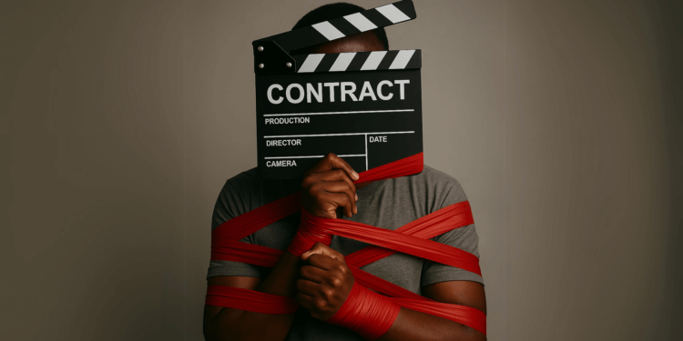An image of a Kenyan actor bound by contract