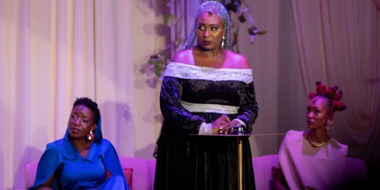 Wakio Mzenge, Nkatha Kirote and Mwajuma Belle in Kenyan play Bad Girls of the Bible by ChemiChemi Players