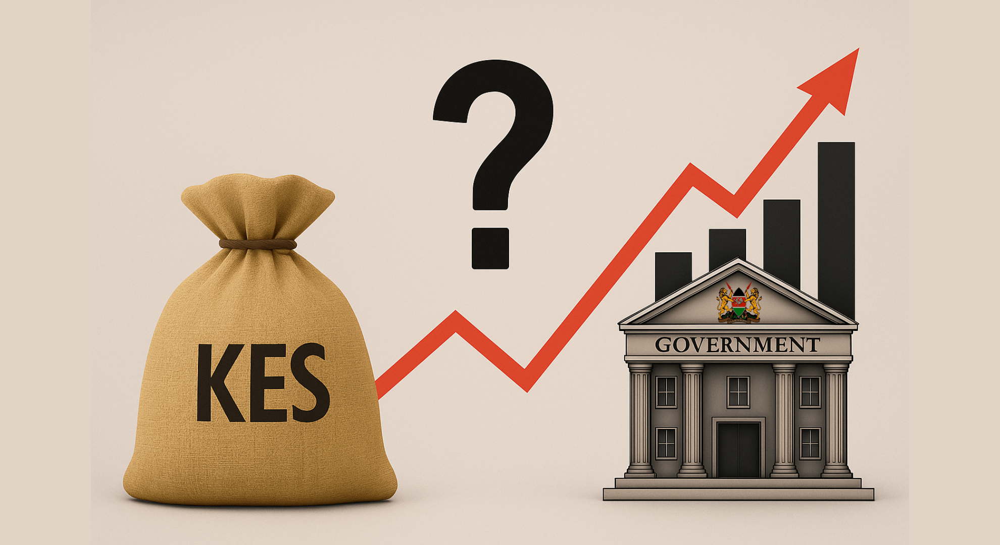 An illustration of Kenya's government expenditure and budget allocation.