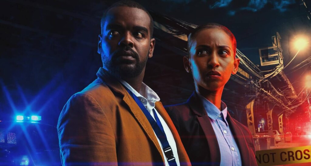 Alfred Munyua and Sarah Hassan in Crime and Justice, a MultiChoice and Canal+ co-production.