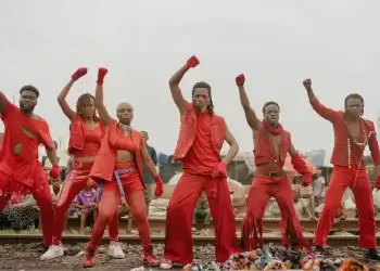 The cast of When Nigeria Happens film by Ema Edosio.