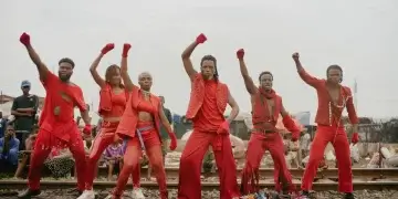 The cast of When Nigeria Happens film by Ema Edosio.