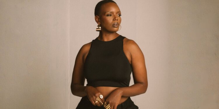 A picture of Kenyan producer Gathoni Kimuyu as she prepares to bring her one-woman play Free Me to the stage.