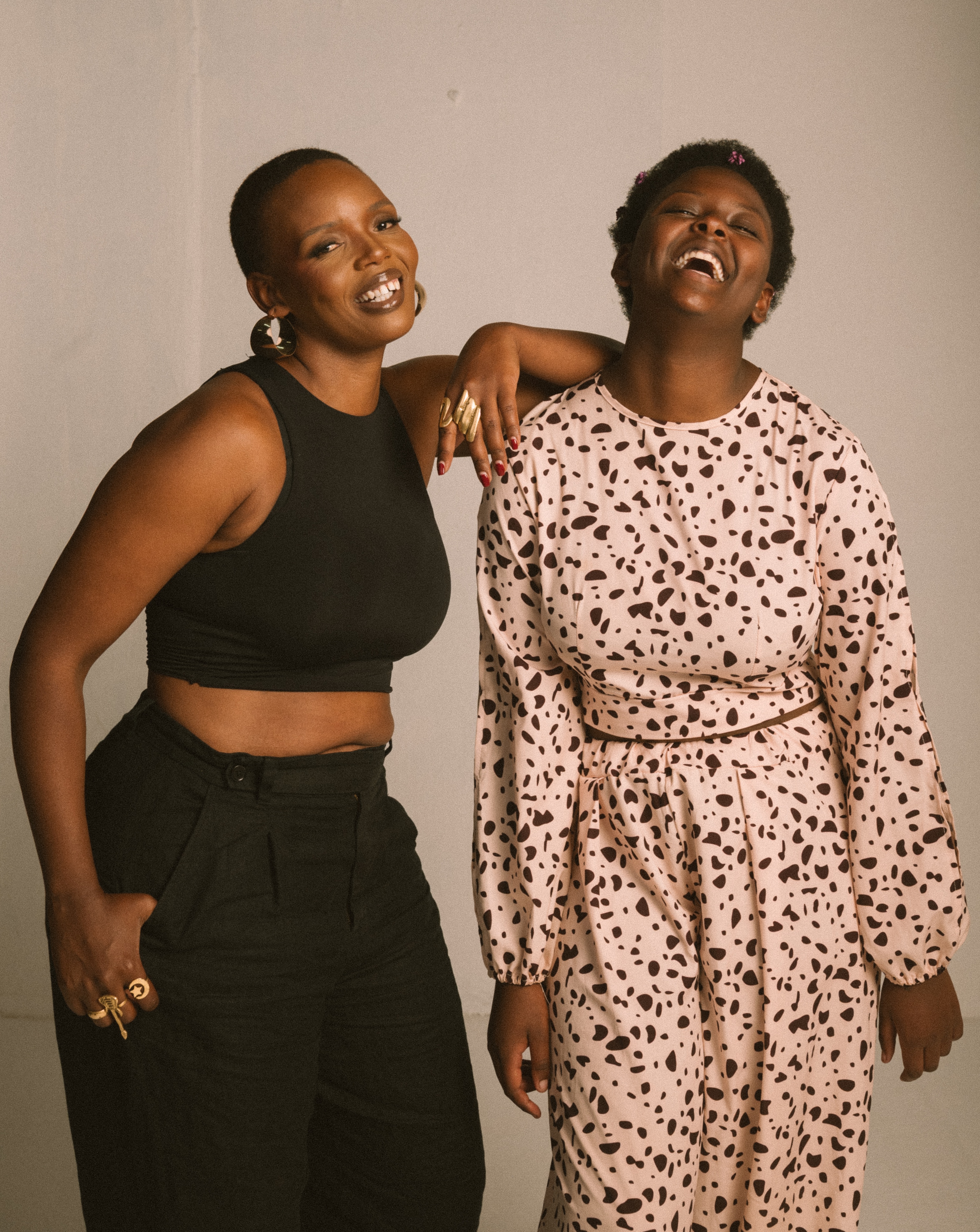 A photo of Gathoni Kimuyu, popularly known as Queen Gathoni, and her daughter Milan Muthono for Free Me stage play.