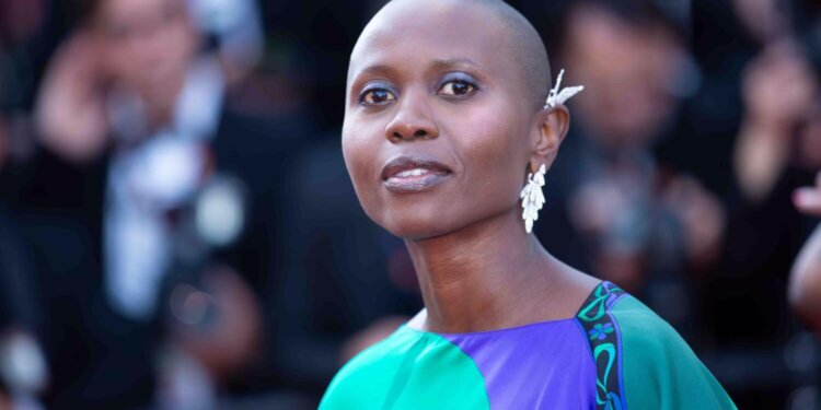 Eliane Umuhire at the red carpet premiere for 'The Phoenician Scheme' at the 78th Cannes Film Festival.