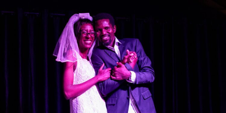 Justin and Sakina Mirichii on stage in 'It Takes Two' from ChemiChemi Palyers.