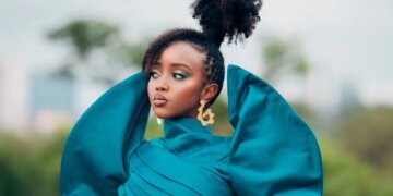Kenyan actor Foi Wambui during a photo shoot.