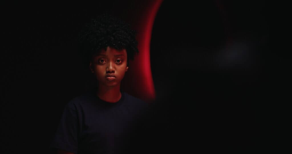 Foi Wambui as Pink in the Kenyan sci-fi series 'Subterranea' on Showmax.
