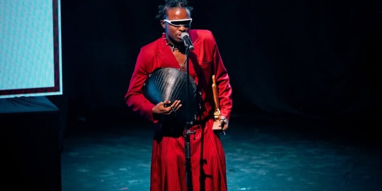 Tobit Tom at the 2026 Kenya Theatre Awards.