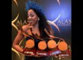 Kenyan director Grace Kahaki with her trophies at the 2026 Kalasha Film and TV Awards.
