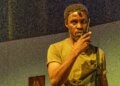 Nick Ndeda in the Kenyan theatre play 'In the Seashell Hum'