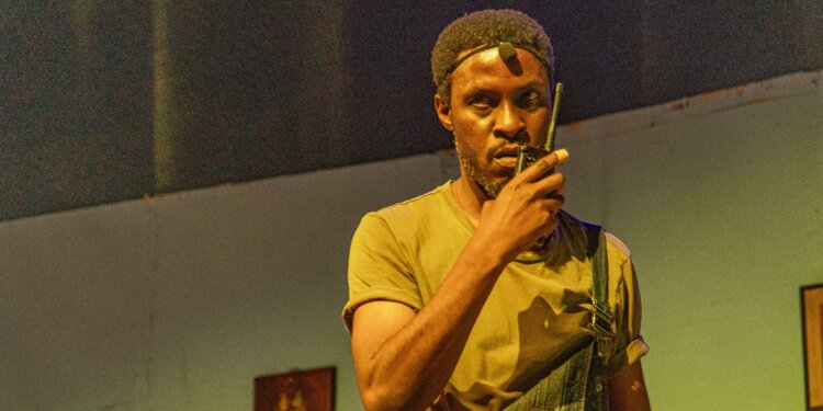 Nick Ndeda in the Kenyan theatre play 'In the Seashell Hum'
