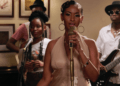 A still image of Sarah Hassan in Reuben Odanga's film Tides
